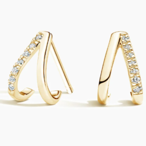 Zuri Diamond Huggie Earrings